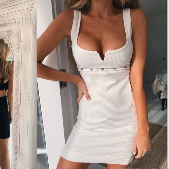 Tiger Mist Two Piece Dress Set in white - Picture 2 of 7